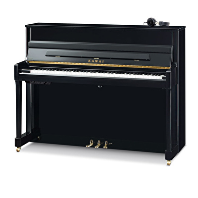 KAWAI K-200 ATX4 M/PEP Parlak Siyah 114 CM Silent Duvar Piyanosu